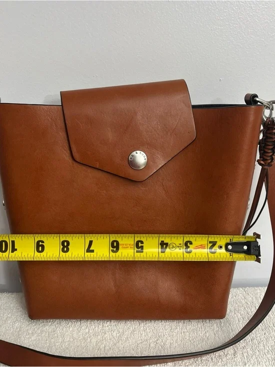 Rag & Bone Atlas Bucket Tan Leather Bag - Picture 13 of 16